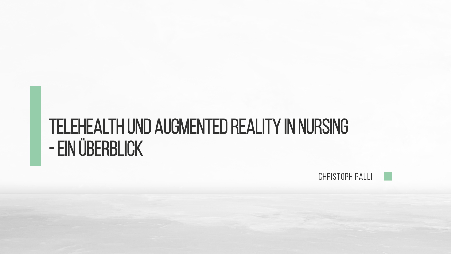 Telehealth und Augmented Reality in Nursing – Ein Überblick